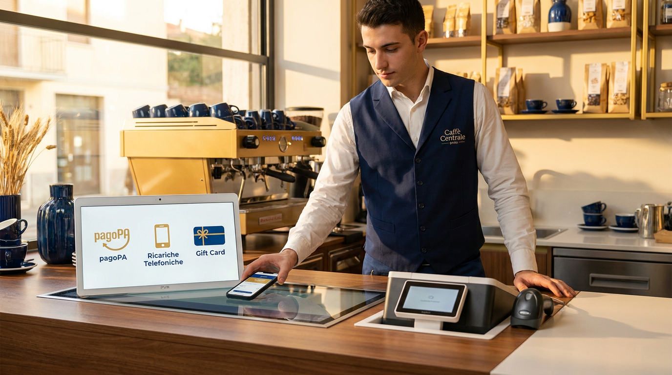 PVR integrato: hub servizi per bar e tabacchi senza costi fissi